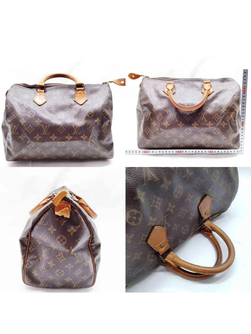$1550 1990 Louis Vuitton Monogram Speedy 30 VI1900